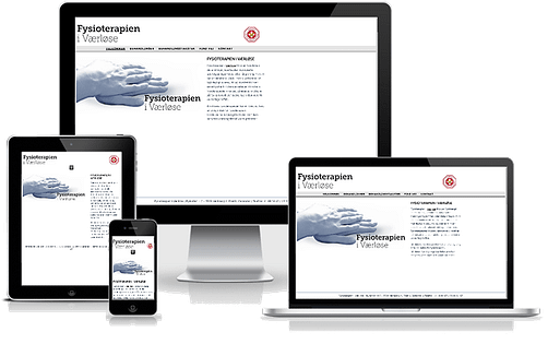 Hjemmeside designet til fysioterapeut i Værløse