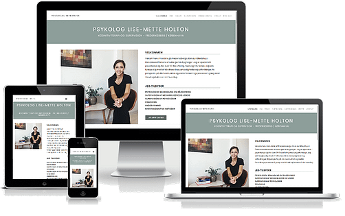 Wordpress-hjemmeside designet til psykolog Lise-Mette Holton
