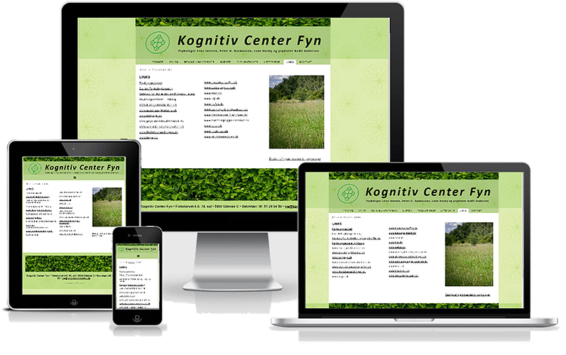 Hjemmeside designet til psykologene Kognitiv Center Fyn