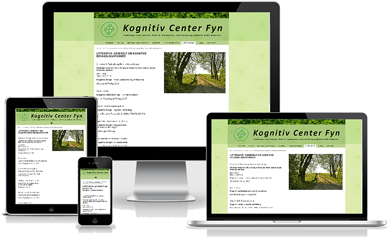 Hjemmeside designet til psykologene Kognitiv Center Fyn